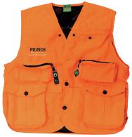 Primos 65705 Gunhunter's Hunting Vest 3XL Blaze Orange Features Compass & LED Light - 299