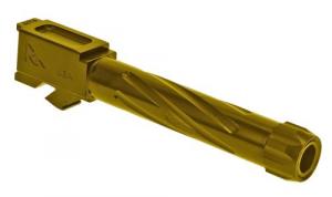 Rival Arms Threaded V1 fits For Glock 19 Gen3-4 Gold PVD 416R Stainless Steel - RA20G202E Rival Arms Threaded V1 fits For Glock 19 Gen3-4 Gold PVD 416R Stainless Steel - RA20G202E