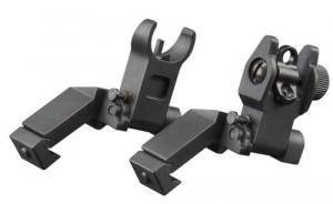 Aim Sports AR Low Profile Flip Up Front Sight AR-15, M4 Low Profile Aluminum Black Anodized - MT45FS