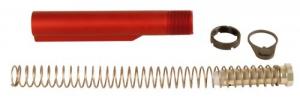 LBE Unlimited Mil-Spec Buffer Tube Kit 6 Position AR-15 Red - MILBUFKT-RED