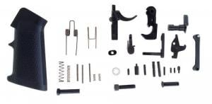 LBE Unlimited Complete Lower Parts Kit w/Pistol Grip & Trigger Guard AR-15 Black - AR15LPKT