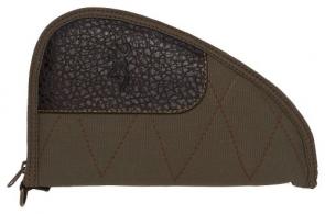 Browning Laredo Handgun Case Olive/Brown Handgun Cotton Canvas w/Leather Trim - 1435048411