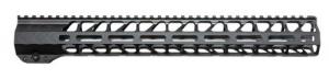 Battle Arms Development Workhorse 15" M-LOK Rail Black Hardcoat Anodized 6061-T6 Aluminum for AR15, AR10 - BAD-WH15-MLOK