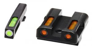 Hi-Viz LiteWave H3 For Glock Gen1-5 (except 42/43) Set Green/Orange Tritium Handgun Sight - GLN425