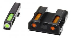 Hi-Viz LiteWave H3 For Glock Gen1-5 (except 42/43) Set Green/Orange Tritium Handgun Sight - GLN425 Hi-Viz LiteWave H3 For Glock Gen1-5 (except 42/43) Set Green/Orange Tritium Handgun Sight - GLN425