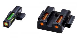 Hi-Viz LiteWave H3 Set S&W Shield Green/Orange Tritium Handgun Sight - MPSN421