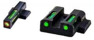Hi-Viz LiteWave H3 S&W M&P Shield Set Green/Orange Outline Tritium Handgun Sight - MPSN521