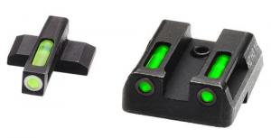 Hi-Viz LiteWave H3 Set for HK 45C/P30/VP9/VP40/VP9SK/45/P30L Green Tritium Handgun Sight - HKN321