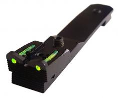 Hi-Viz Universal 3/8" Dovetail Adjustable Rear Red/Green Fiber Optic Handgun Sight - UNI2006