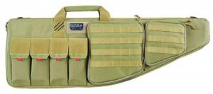 Main product image for G*Outdoors GPS-T35ART Tactical AR Case 35" Tan 1000D Nylon with Mag & Storage Pockets, Lockable Zippers, External Handgun Pocket