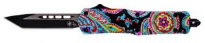 Templar Knife Quilt Small 2.25" Tanto Plain Black 440C Stainless Steel Multi-Color Zinc Aluminum Alloy Handle OTF - SQT231 Templar Knife Quilt Small 2.25" Tanto Plain Black 440C Stainless Steel Multi-Color Zinc Aluminum Alloy Handle OTF - SQT231