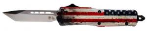 Templar Knife Wood US Flag Small 2.25" Tanto Plain 440C Stainless Steel Painted Wood Grain US Flag Zinc Aluminum Alloy H - SWUS232 Templar Knife Wood US Flag Small 2.25" Tanto Plain 440C Stainless Steel Painted Wood Grain US Flag Zinc Aluminum Alloy H - SWUS232