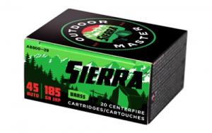 Sierra Outdoor Master Jacketed Hollow Point 45 ACP Ammo 20 Round Box - A880029 Sierra Outdoor Master Jacketed Hollow Point 45 ACP Ammo 20 Round Box - A880029