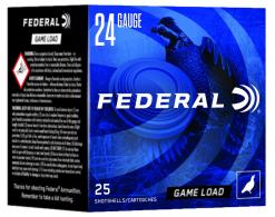 Federal Standard Game-Shok Heavy Field Lead Shot 24 Gauge Ammo 25 Round Box - N1248