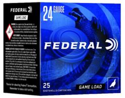 Federal Standard Game-Shok Heavy Field Lead Shot 24 Gauge Ammo 25 Round Box