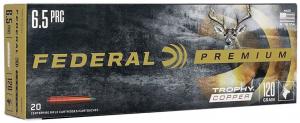 Federal Premium 6.5 PRC 120 gr Trophy Copper (TC) 20 Bx/ 10 Cs - P65PRCTC1