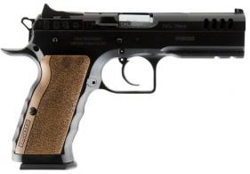 Italian Firearms Group Stock I Small Frame 40 S&W 4.50" 12+1 Black Steel Slide Wood Grip
