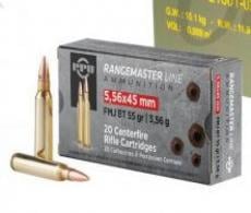 PPU Rangemaster 5.56x45mm NATO 55 gr Full Metal Jacket Boat-Tail (FMJBT) 1000 Bx/ - PPRM5561M