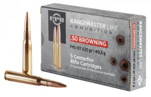 PPU Rangemaster Full Metal Jacket 50 BMG Ammo 5 Round Box - PPRM50 PPU Rangemaster Full Metal Jacket 50 BMG Ammo 5 Round Box - PPRM50