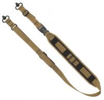 Grovtec US Inc QS 2-Point Sentinel Sling with Push Button Swivels 2" W Adjustable Coyote Brown for Rifle/Shotgun