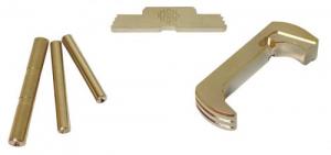 Cross Armory 3 Piece Kit Extended For Glock 17,19,26,34 Gen5 Silver Anodized Aluminum/Steel Handgun