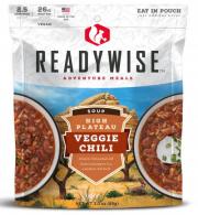 ReadyWise Outdoor Food Kit High Plateau Veggie Chili Soup 2.5 Servings In A Resealable Pouch, 6 Per Case