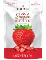 ReadyWise Simple Kitchen Freeze Dried Fruit Strawberry 1 Serving Pouch 6 Per Case - SK05006