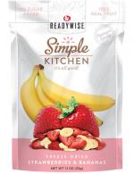 ReadyWise Simple Kitchen Freeze Dried Fruit Strawberry & Bananas 1 Serving Pouch 6 Per Case - SK05009 ReadyWise Simple Kitchen Freeze Dried Fruit Strawberry & Bananas 1 Serving Pouch 6 Per Case - SK05009