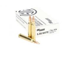 Sig Sauer Elite Marksman Open Tip Match Hollow Point 5.56x45mm NATO Ammo 20 Round Box - E556M420