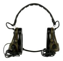 Peltor ComTac V Hearing Defender Headset 23 dB Over the Head Coyote Cups w/Black Headband
