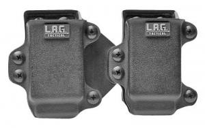 Lag Tactical M.C.S. Double Mag Case Black for Glock 9/40 Full Size - 34007