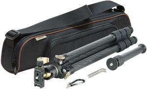 Leupold Alpine CF-425 Tripod Kit Black w/Gold Accents Carbon Fiber 5-58" - 180380 Leupold Alpine CF-425 Tripod Kit Black w/Gold Accents Carbon Fiber 5-58" - 180380