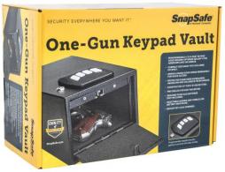 SnapSafe Keypad Safe Black Steel Holds 1 Handgun - 75433 SnapSafe Keypad Safe Black Steel Holds 1 Handgun - 75433
