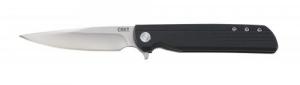 Columbia River LCK + 3.31" Folding Plain Satin 8Cr13MoV SS Blade GRN Black Handle - 3801