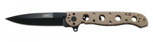 Columbia River M-16 03BS 3.55" Folding Spear Point Plain Black Oxide 12C27 Blade 2Cr13 Bronze Handle - M16-03BK Columbia River M-16 03BS 3.55" Folding Spear Point Plain Black Oxide 12C27 Blade 2Cr13 Bronze Handle - M16-03BK