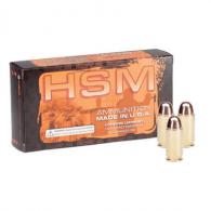 HSM Training 45 ACP 230 gr Plated Lead Round Nose 50 Bx/ 20 Cs