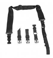 NCStar VISM Sling Extra Wide Adjustable Bungee Black Nylon Strap w/Elastic Shock-Cord - AARS2PB