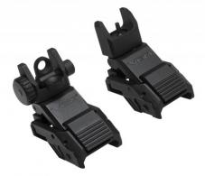 NCStar VISM Flip Up Front/Rear Sights Black Flip Up Steel/Aluminum AR-Platform - VMARFLC