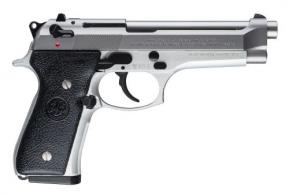 Beretta USA 92FS Inox 9mm Luger 4.90" 10+1 Satin Stainless Steel Stippled Black Polymer w/Texture Grip (Italian Made) - JS92F520