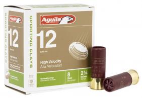 Aguila Target Load High Velocity 12 Gauge 2.75" 1 oz 8 Shot 25 Bx/ 10 Cs - 1CHB1286 Aguila Target Load High Velocity 12 Gauge 2.75" 1 oz 8 Shot 25 Bx/ 10 Cs - 1CHB1286