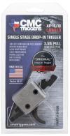 CMC Triggers Drop-In AR-15, AR-10 Black Single-Stage Curved 3-3.50 lbs Ambidextrous Large Pin - 91505 CMC Triggers Drop-In AR-15, AR-10 Black Single-Stage Curved 3-3.50 lbs Ambidextrous Large Pin - 91505