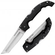 Cold Steel Voyager XL Tanto 5.50" Folding Tanto Plain AUS 10A Steel Blade Black Griv-Ex w/6061 Aluminum Liners Handle