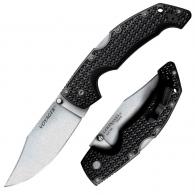 Cold Steel Voyager Large Tanto 4" Folding Clip Point Plain AUS 10A Steel Blade Black Griv-Ex w/6061 Aluminum Liners Hand - CS-29AC