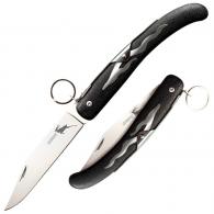 Cold Steel Kudu 4.25" Folding Plain 5Cr15MoV Stainless Steel Polished Blade Zy-Ex Black Woodgrain Handle - CS-20KK Cold Steel Kudu 4.25" Folding Plain 5Cr15MoV Stainless Steel Polished Blade Zy-Ex Black Woodgrain Handle - CS-20KK