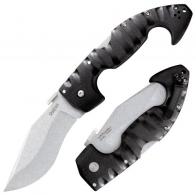 Cold Steel Spartan 4.50" Folding Plain AUS 10A Steel Blade Black Griv-Ex w/6061 Aluminum Liners Handle - CS-21ST