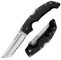 Cold Steel Voyager XL Clip Point 5.50" Folding Clip Point Plain AUS 10A Steel Blade Black Griv-Ex Handle - CS-29AXC