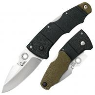 Cold Steel Grik 3" Folding Plain AUS 8A Steel Blade FRN Black/OD Green Handle - CS-28E