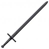 Cold Steel Hand & A Half Training Sword 34" Fixed Plain Polymer Blade Black Polypropylene Handle - CS-92BKHNH