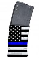Mission First Tactical Extreme Duty AR-15, M4 30rd Black/Flag w/Thin Blue Line Polymer Detachable - EXDPM556-AMB1 Mission First Tactical Extreme Duty AR-15, M4 30rd Black/Flag w/Thin Blue Line Polymer Detachable - EXDPM556-AMB1