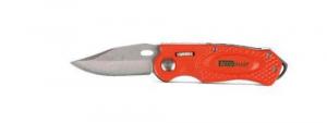 AccuSharp Sport 3" Folding Plain Stainless Steel Blade Orange Anodized Aluminum Handle - 709C